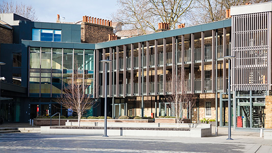 External view of Clarence Centre courtyard